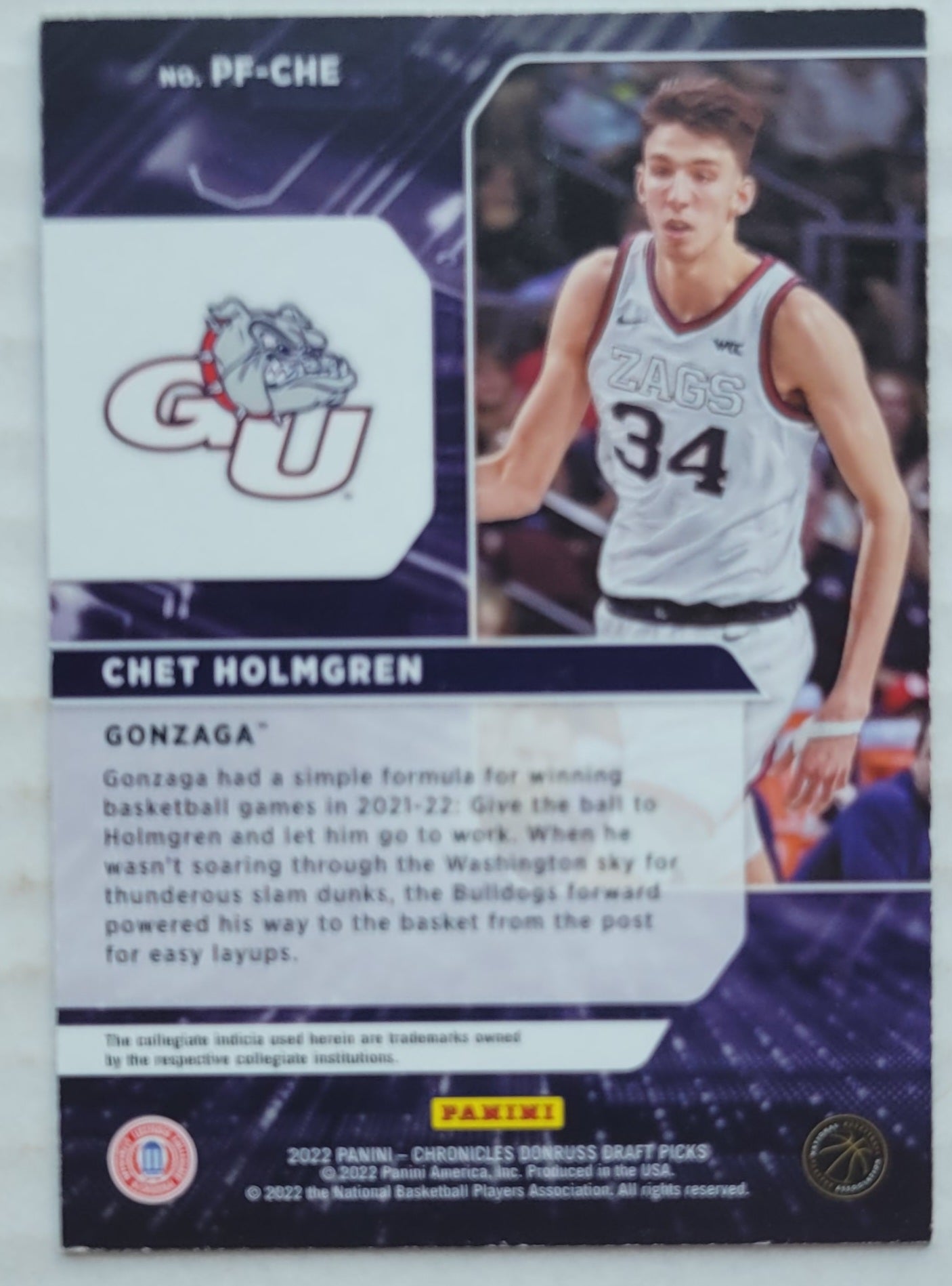 Chet Holmgren - 2022-23 Panini Chronicles Draft Picks Power Formulas #1