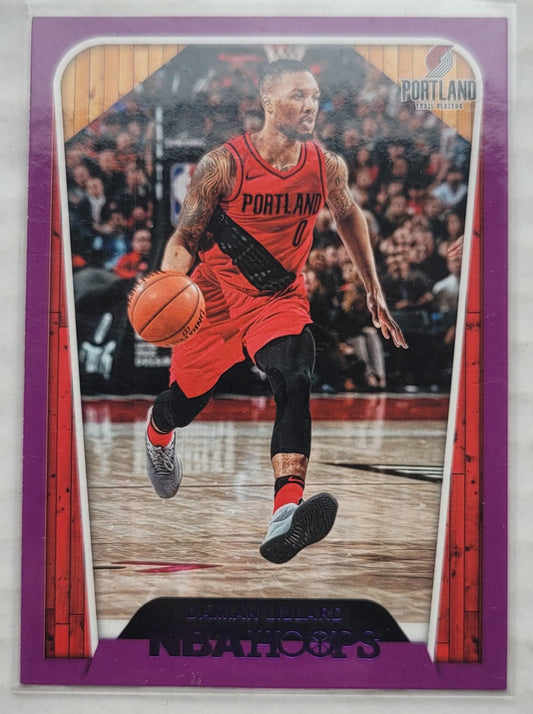 Damian Lillard - 2018-19 Hoops Purple #284 HT