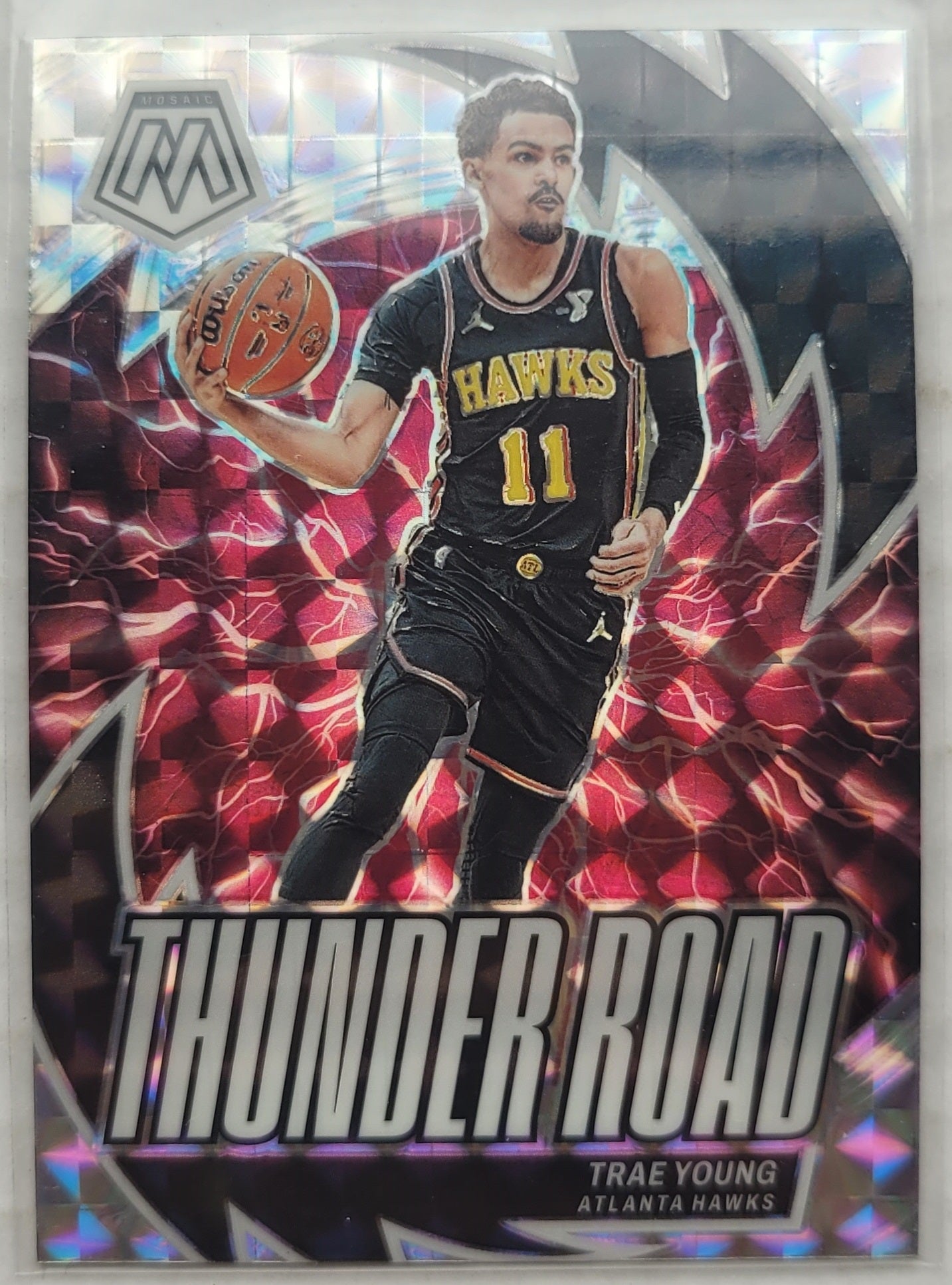 Trae Young - 2023-24 Panini Mosaic Thunder Road Mosaic #11