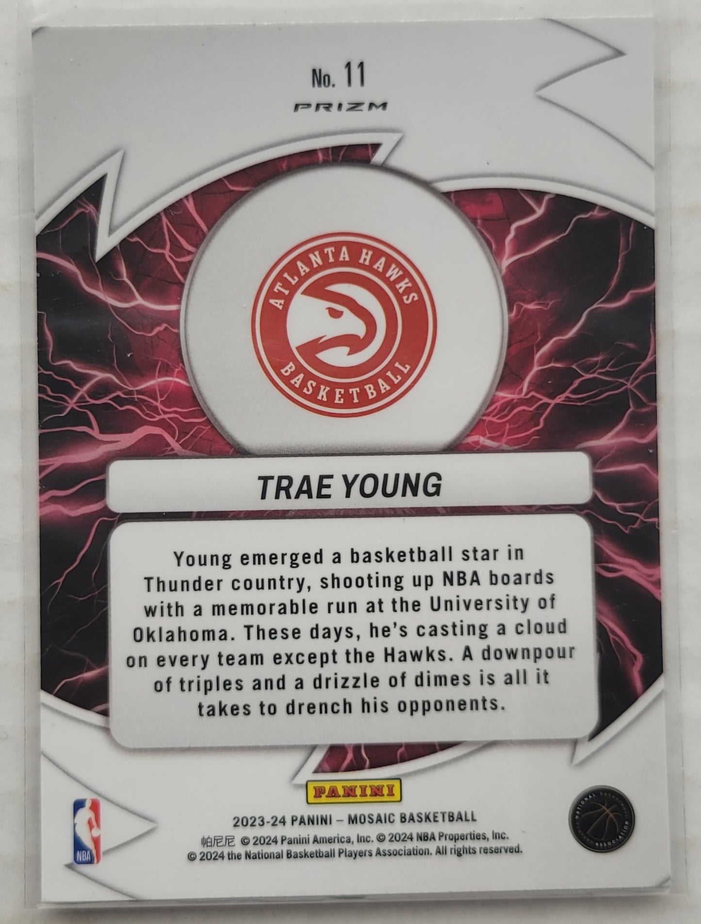Trae Young - 2023-24 Panini Mosaic Thunder Road Mosaic #11