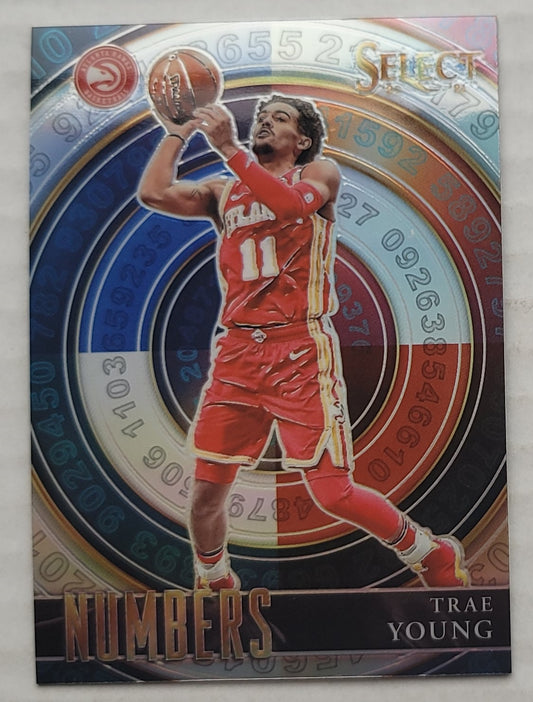 Trae Young - 2020-21 Select Numbers Prizms Silver #14