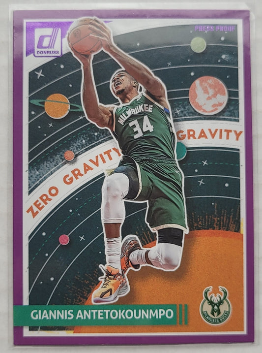 Giannis Antetokounmpo - 2023-24 Donruss Zero Gravity Press Proof Purple #7