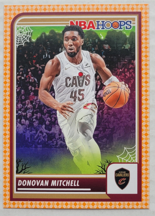 Donovan Mitchell - 2023-24 Hoops Haunted Hoops Orange #36