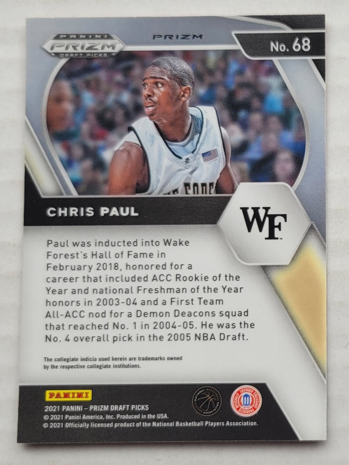 Chris Paul - 2021-22 Panini Prizm Draft Picks Prizms Orange Ice #68