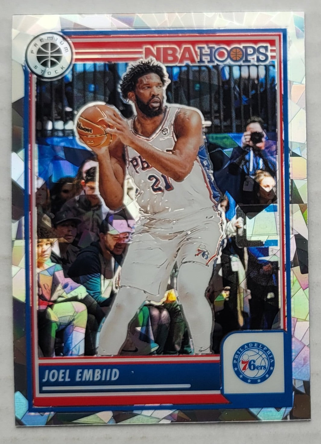 Joel Embiid - 2023-24 Hoops Premium Stock Ice Prizm #271