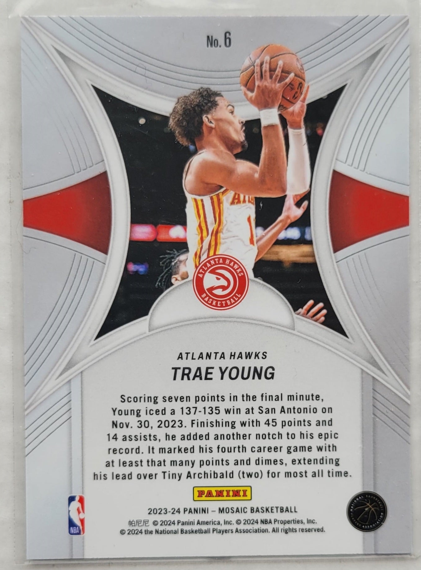 Trae Young - 2023-24 Panini Mosaic Epic Performers #6
