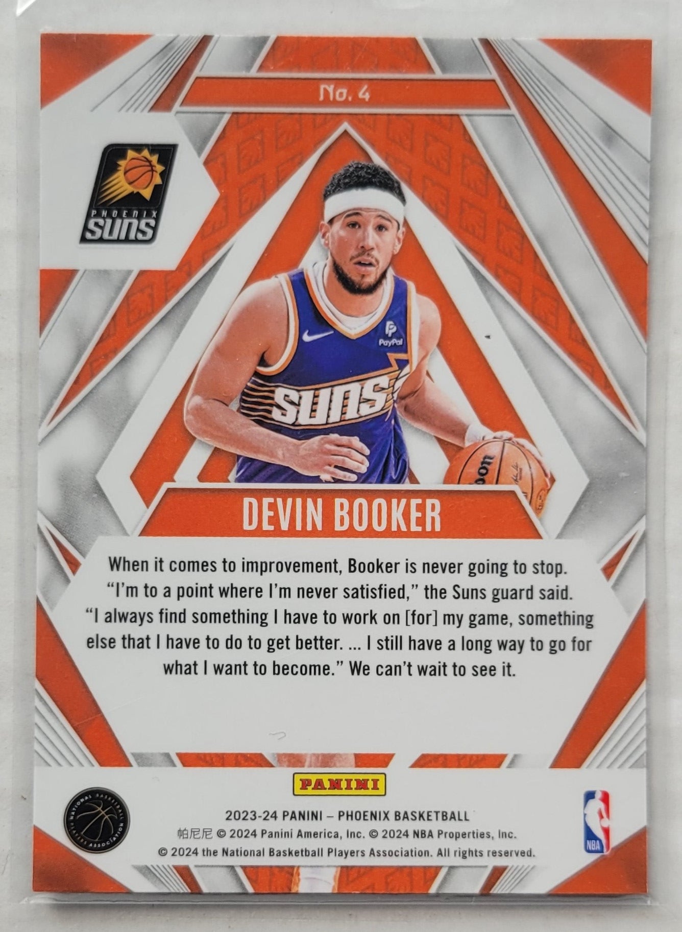 Devin Booker - 2023-24 Panini Phoenix Paragon #4