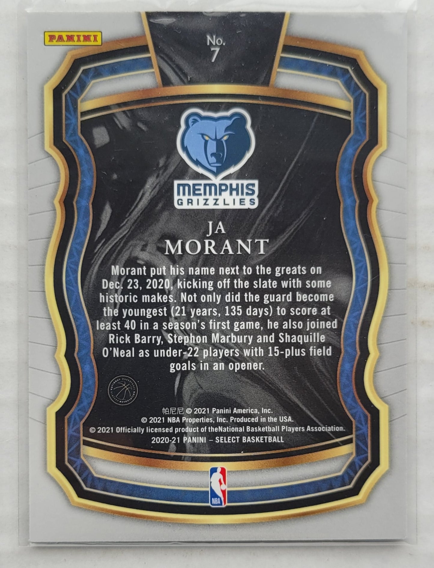 Ja Morant - 2020-21 Select Company #7