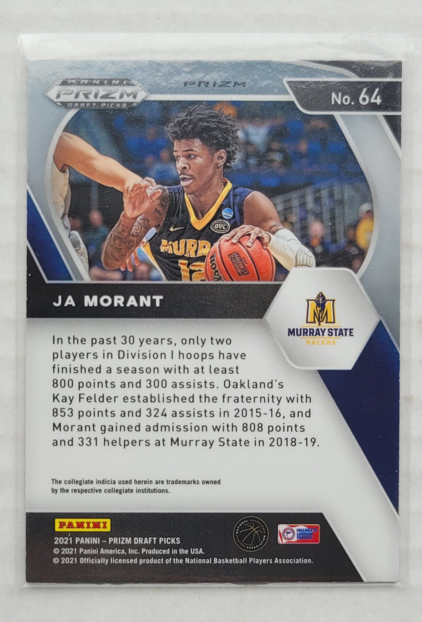 Ja Morant - 2021-22 Panini Prizm Draft Picks Prizms Green #64