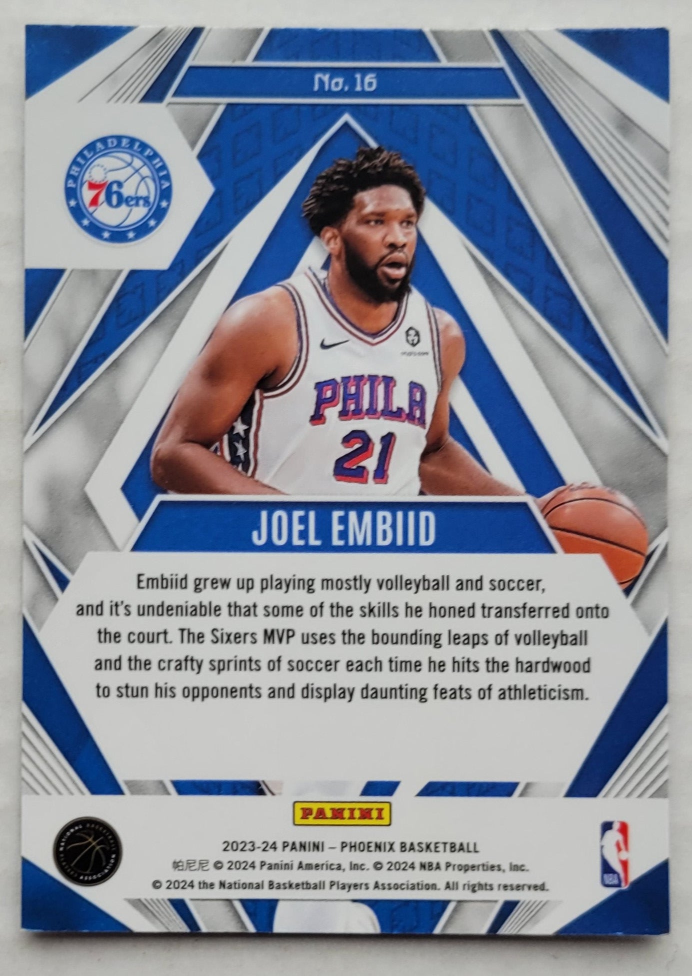 Joel Embiid - 2023-24 Panini Phoenix Paragon #16