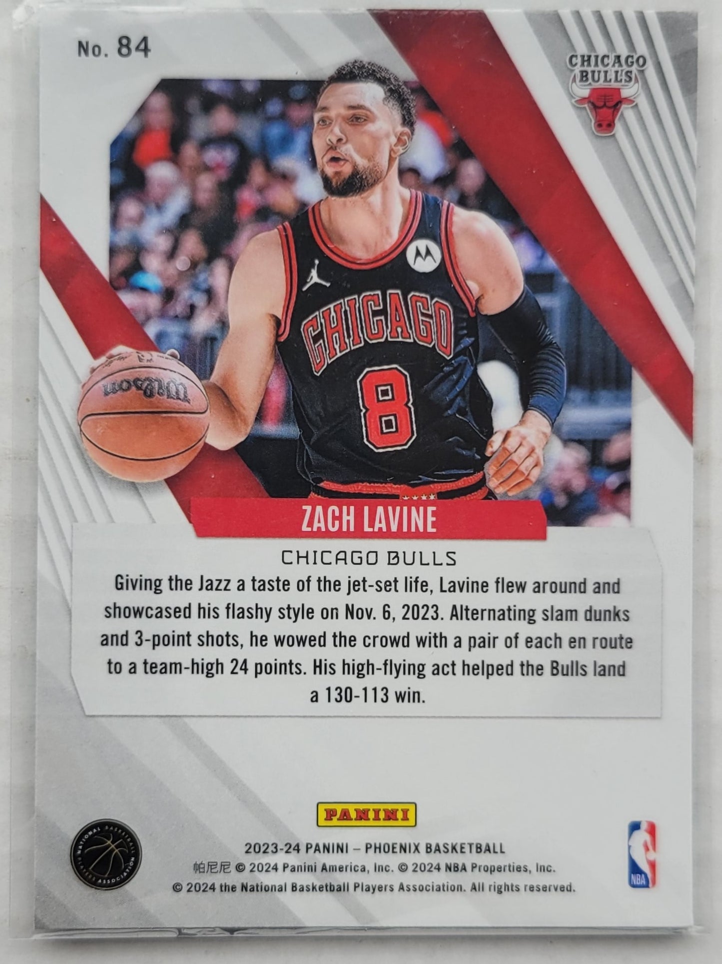 Zach LaVine - 2023-24 Panini Phoenix Teal Lazer #84
