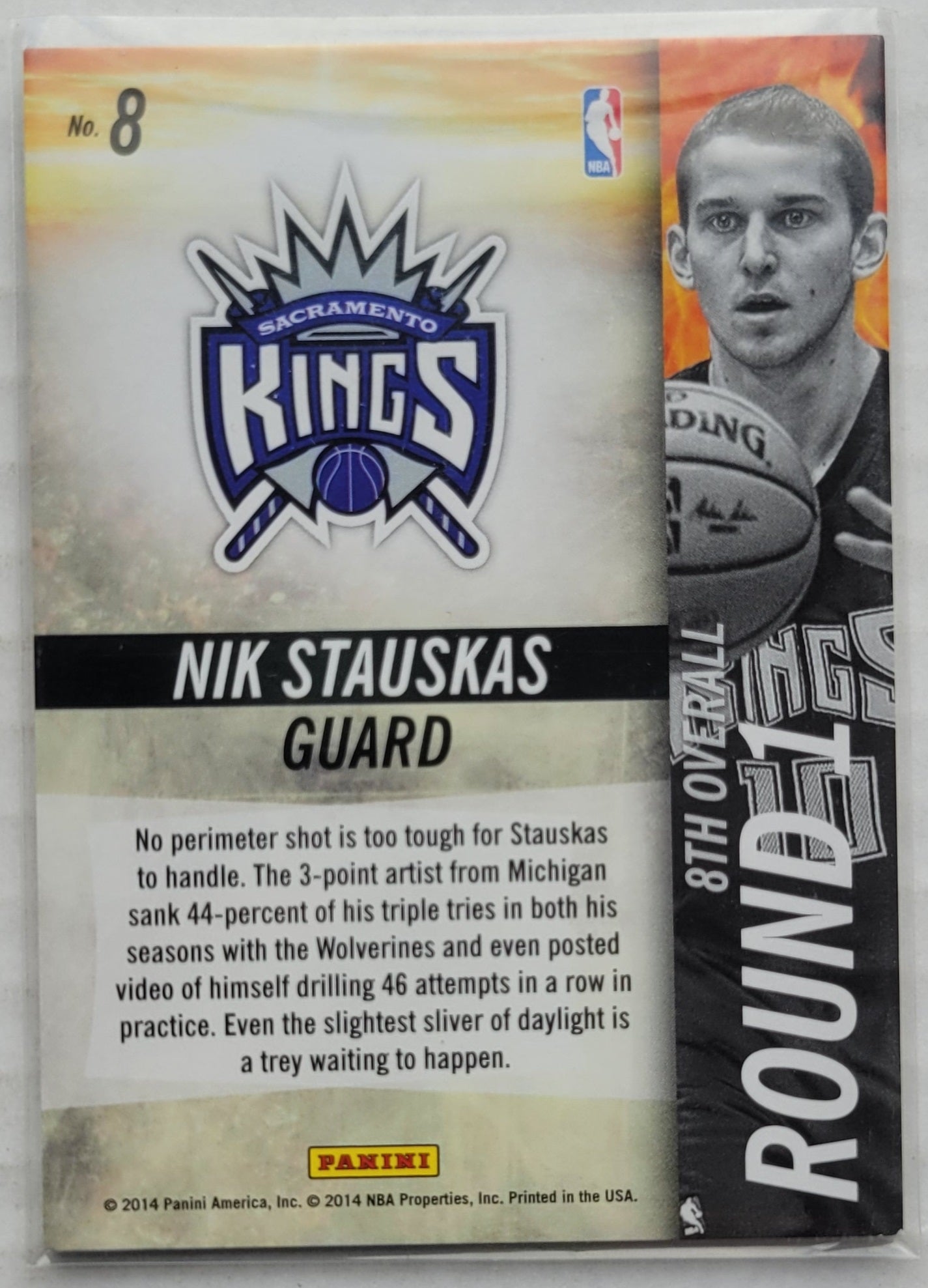 Nik Stauskas - 2014-15 Panini Hot Rookies #8