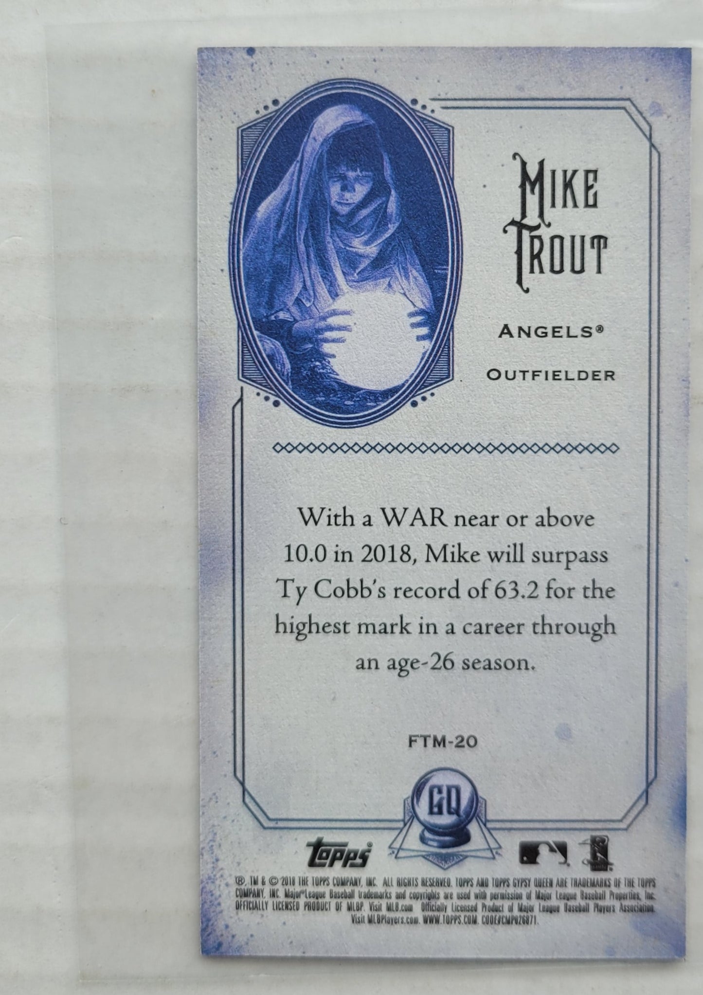 Mike Trout - 2018 Topps Gypsy Queen Fortune Teller Mini #FTM20