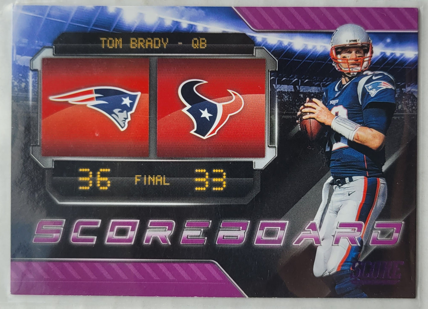 Tom Brady - 2018 Score Scoreboard Purple #4