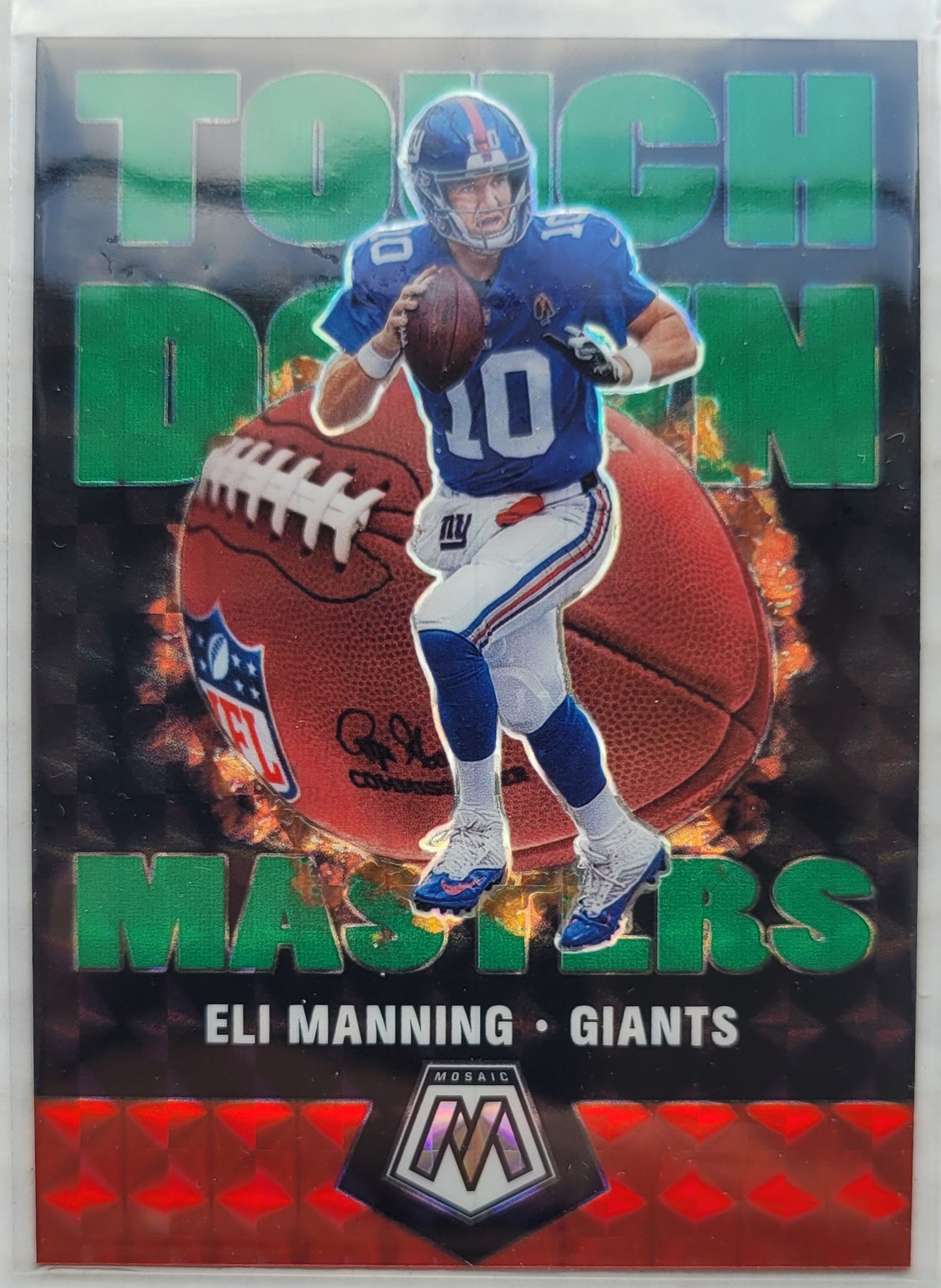 Eli Manning - 2020 Panini Mosaic Touchdown Masters Mosaic Green #TM13