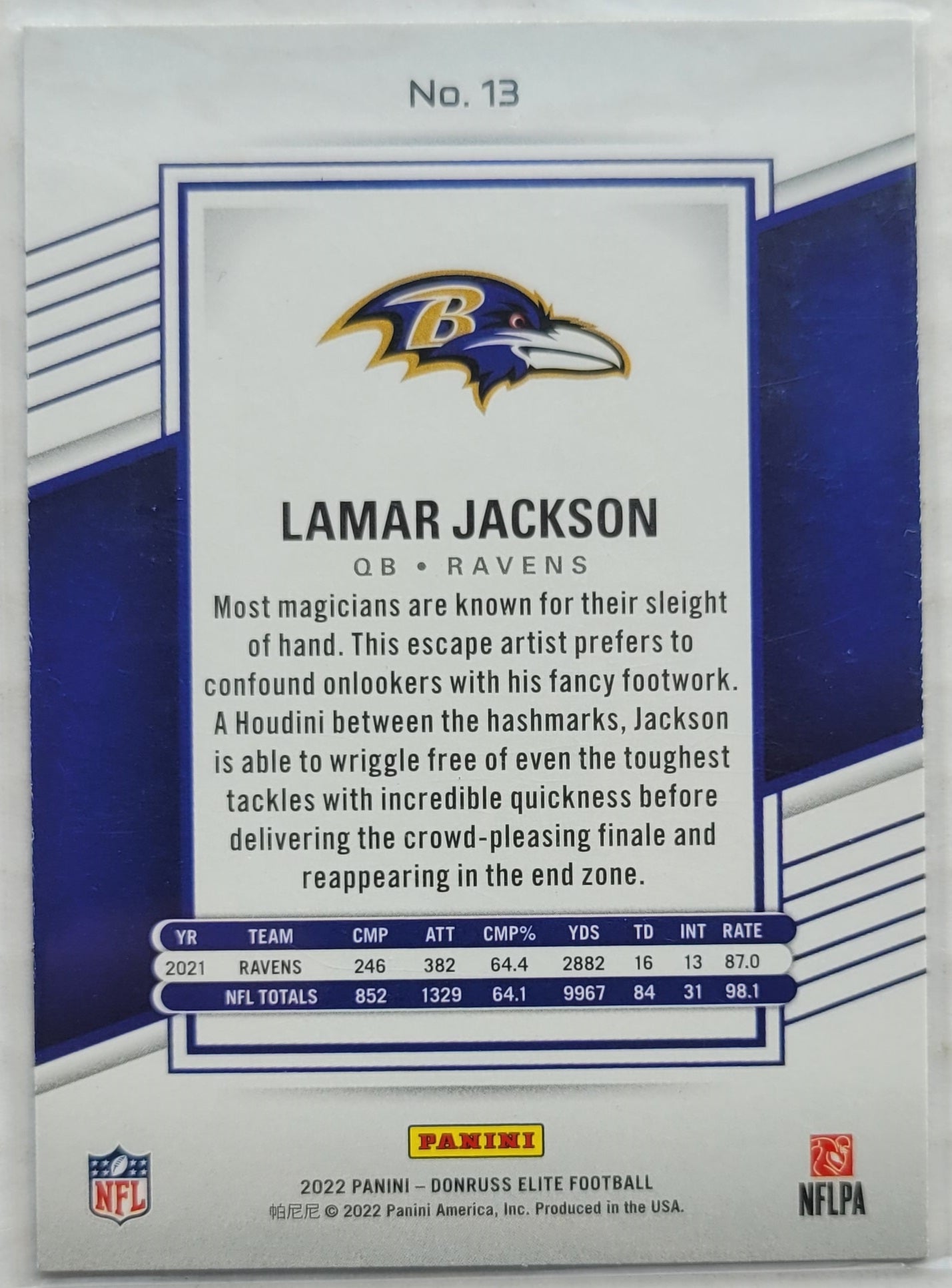 Lamar Jackson - 2022 Elite #13