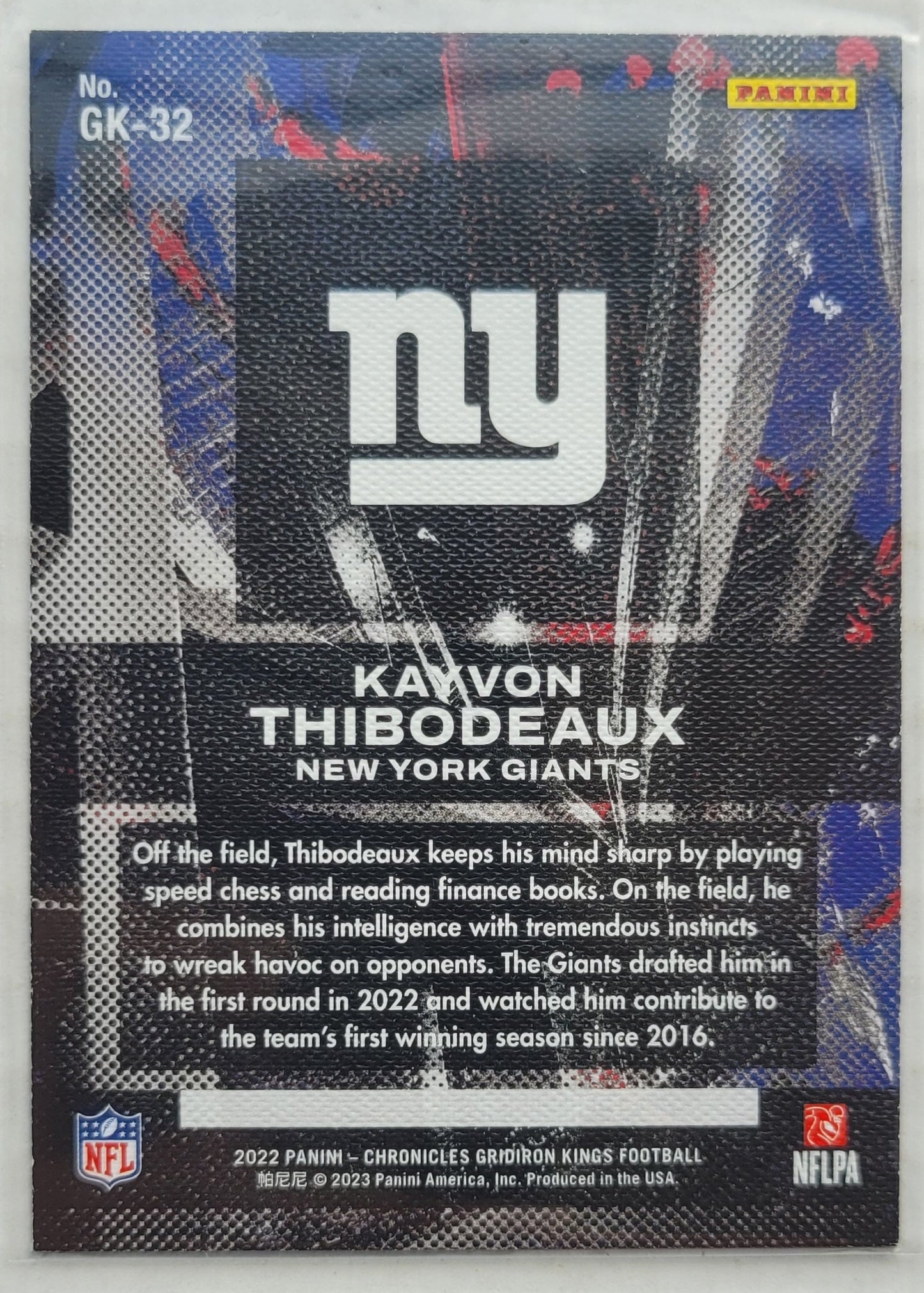 Kayvon Thibodeaux - 2022 Panini Chronicles Gridiron Kings #32 RC
