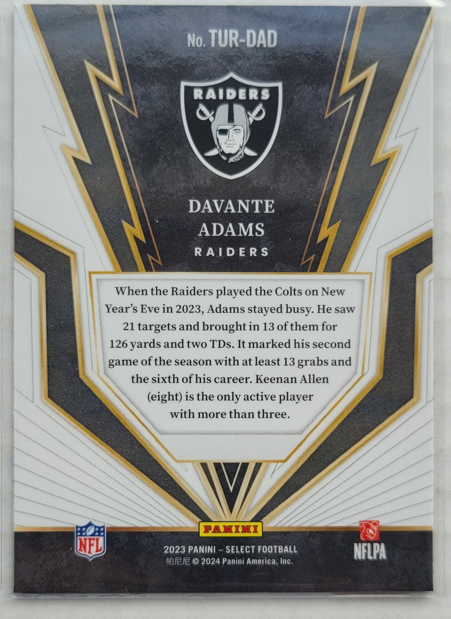 Davante Adams - 2023 Select Turbocharged #20