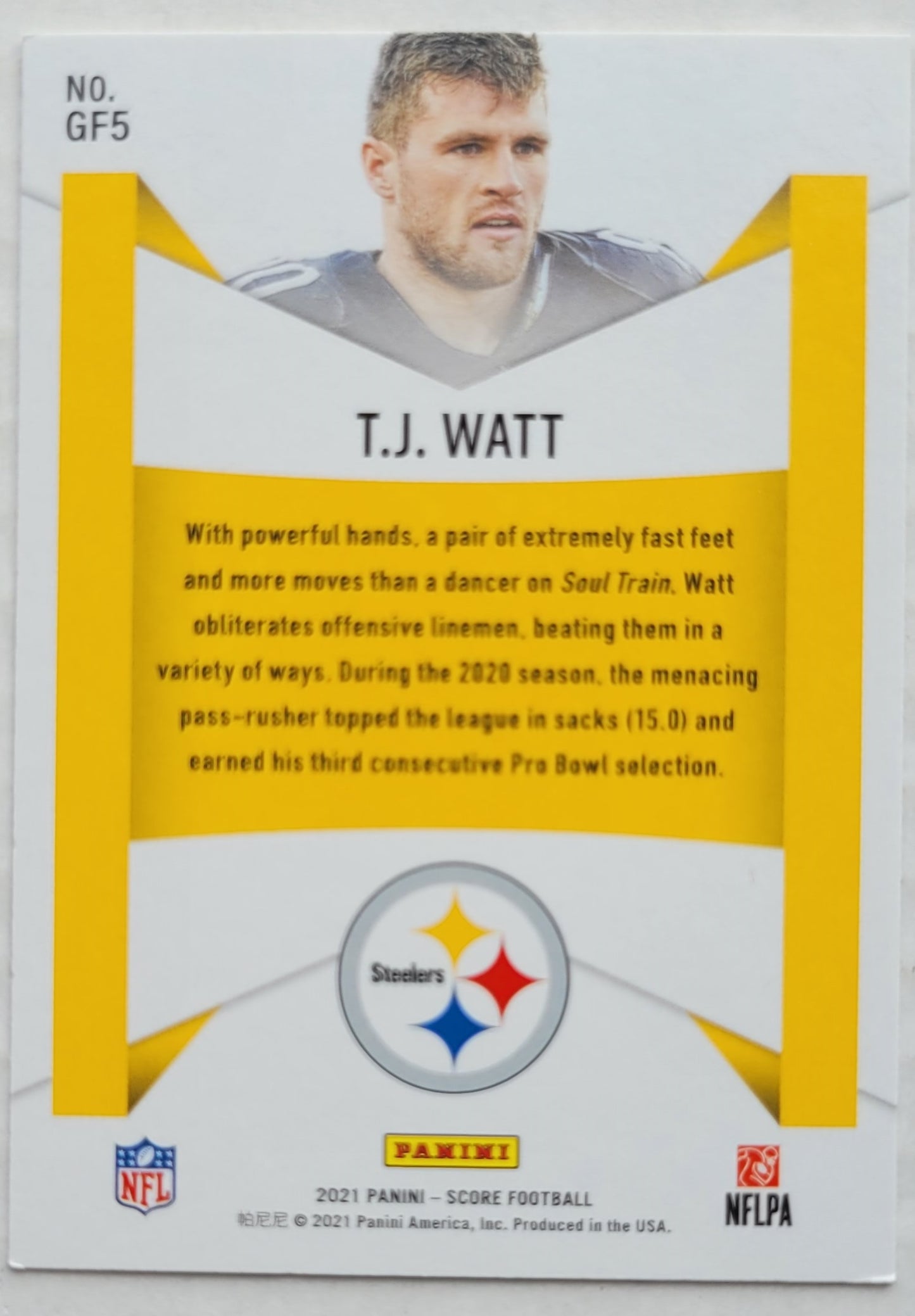 T.J. Watt - 2021 Score Game Face #5