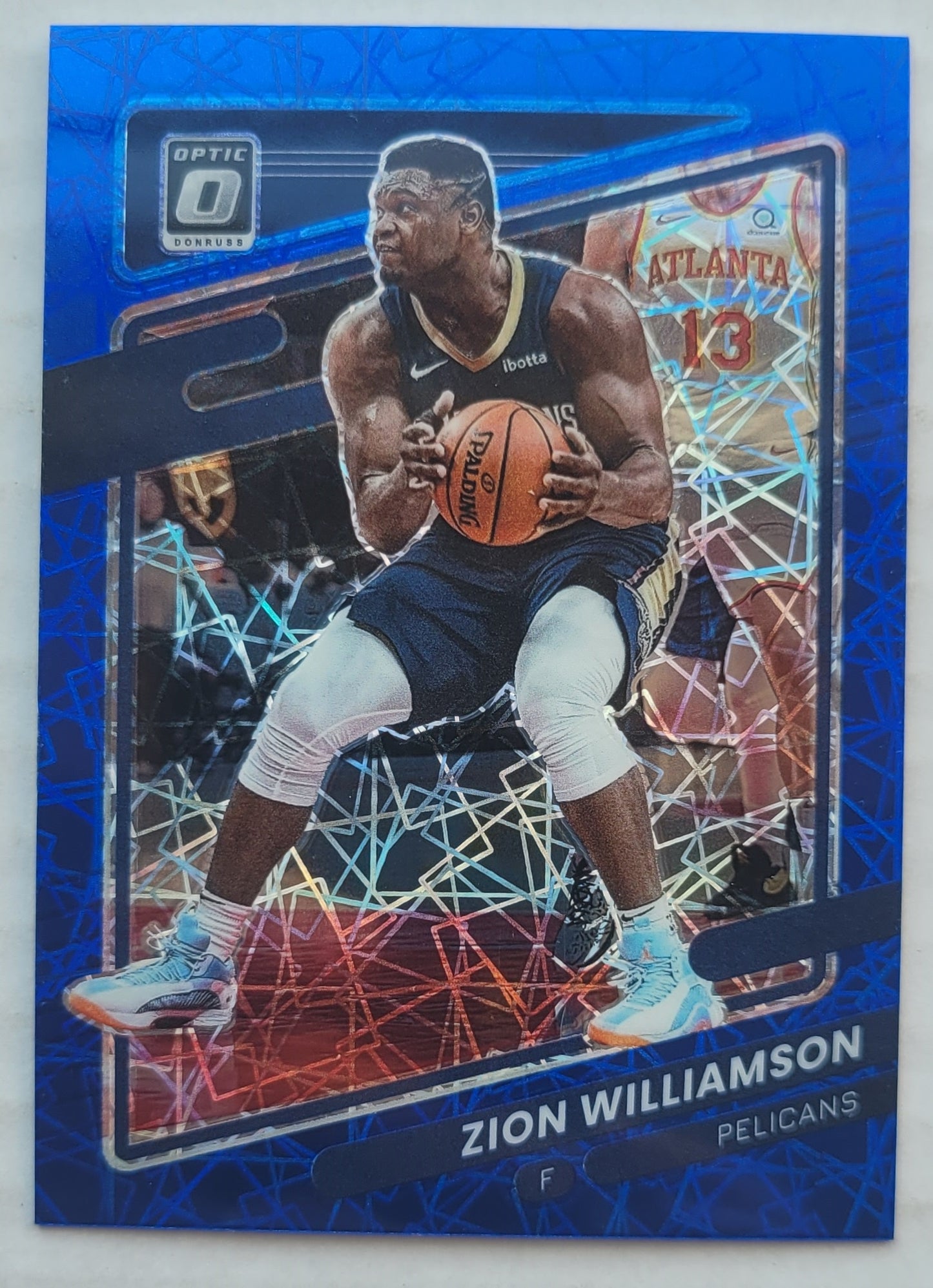 Zion Williamson - 2021-22 Donruss Optic Blue Velocity #95