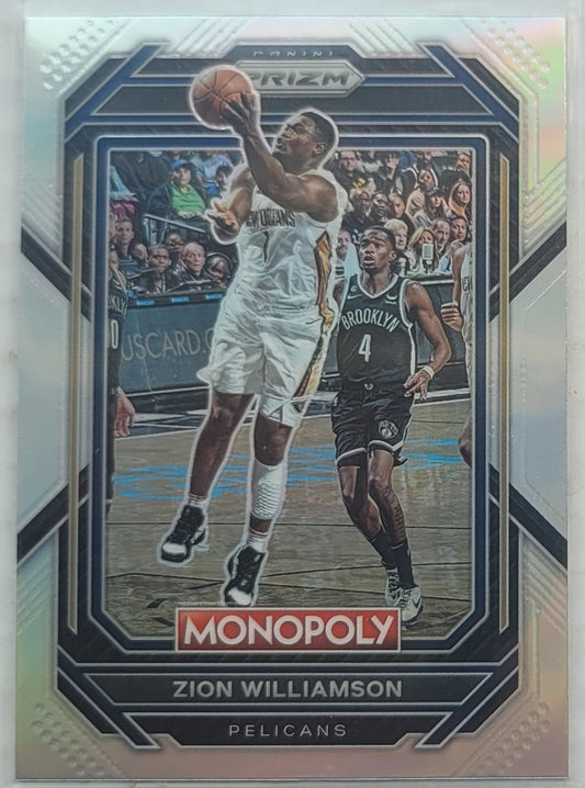 Zion Williamson - 2022-23 Panini Prizm Monopoly Silver #55
