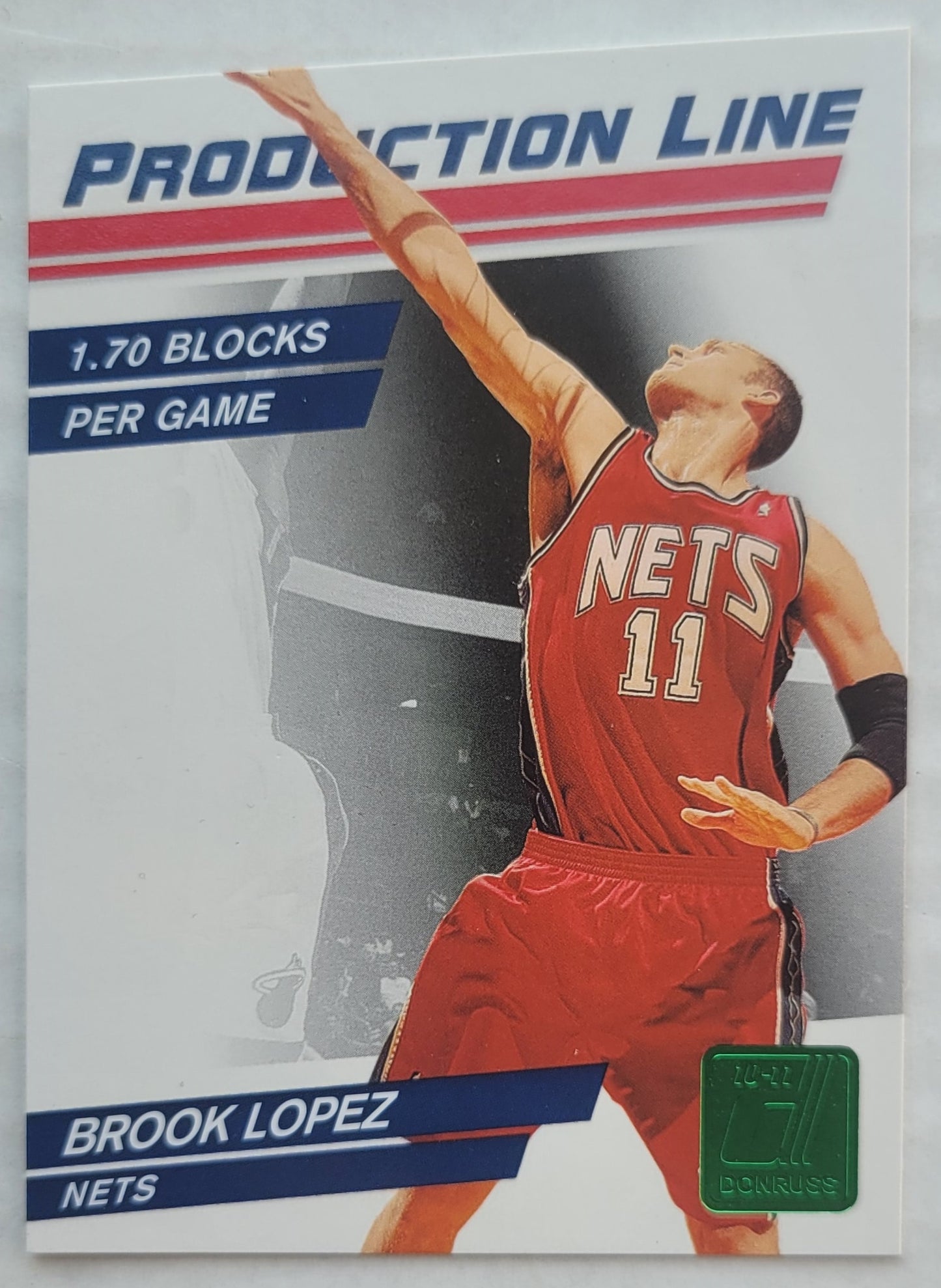 Brook Lopez - 2010-11 Donruss Production Line Die Cuts Emerald #69