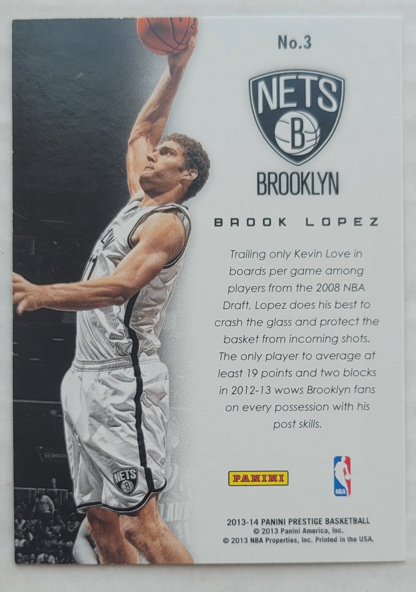 Brook Lopez - 2013-14 Prestige Franchise Favorites #3