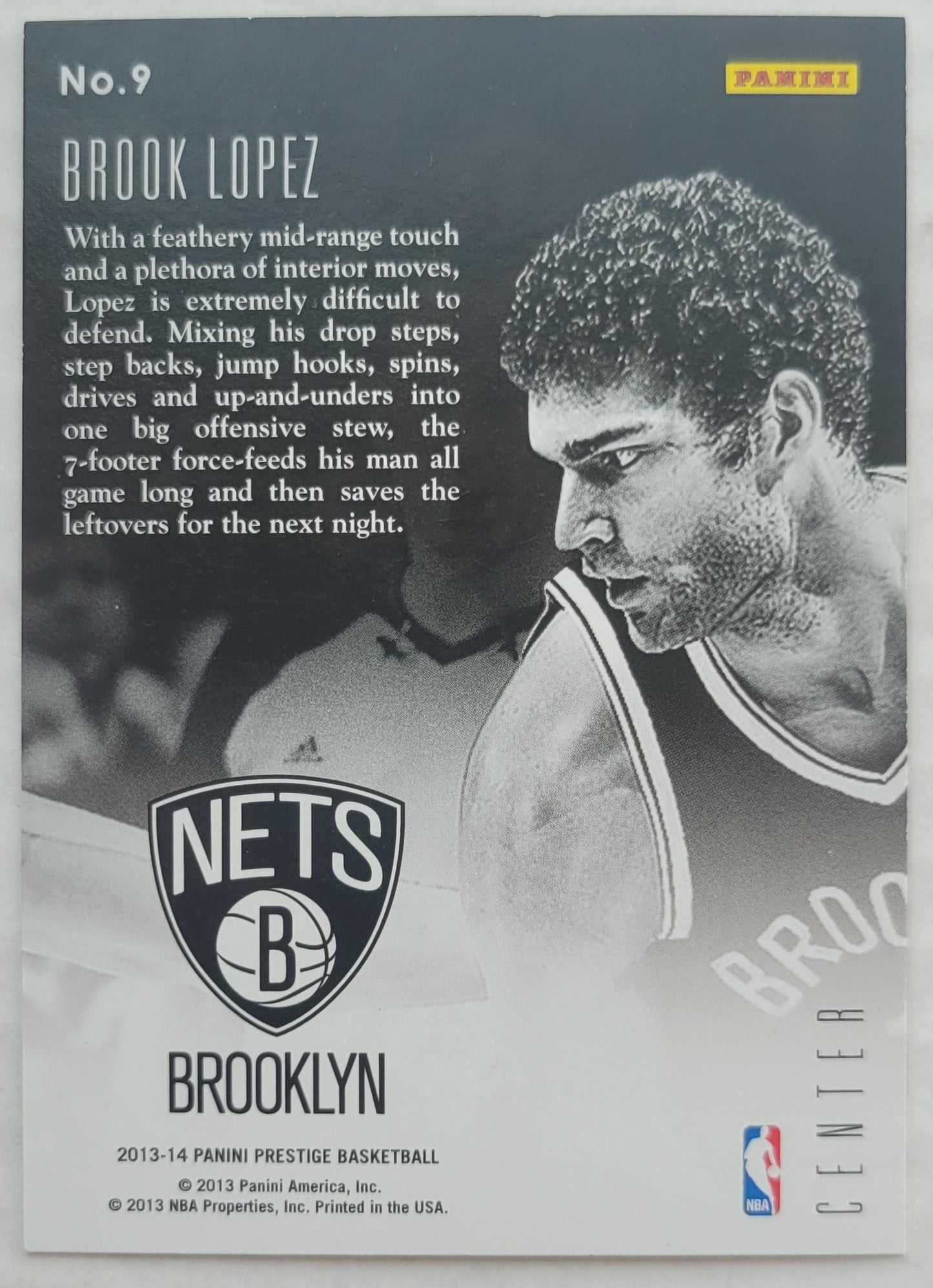 Brook Lopez - 2013-14 Prestige Prestigious Posts #9