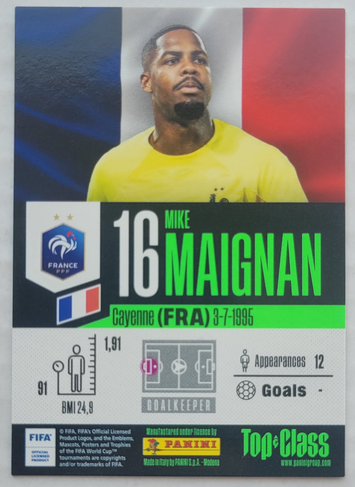 Mike Maignan - 2023-24 Panini Top Class #174 MAX POWER