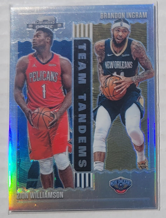 Zion Williamson / Brandon Ingram - 2020-21 Panini Contenders Optic Team Tandems #13