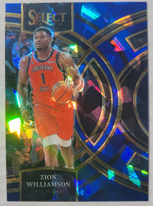 Zion Williamson - 2023-24 Select Prizms Blue Ice #165
