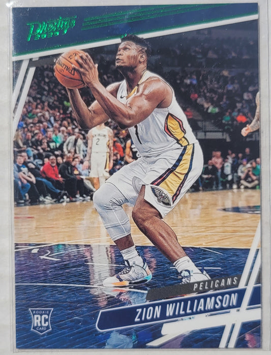 Zion Williamson - 2019-20 Panini Chronicles Green #60 Prestige RC