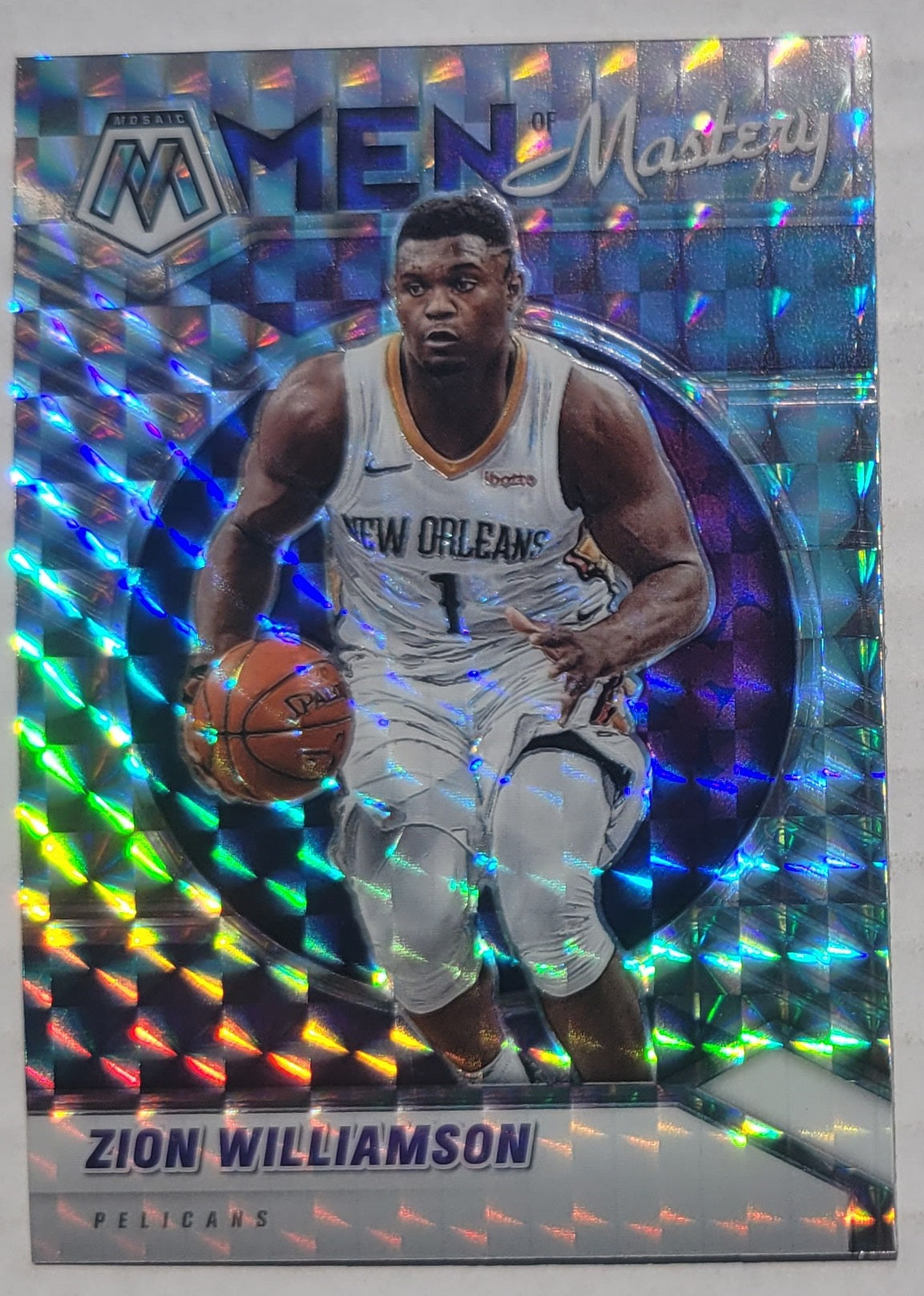 Zion Williamson - 2020-21 Panini Mosaic Men of Mastery Mosaic #14