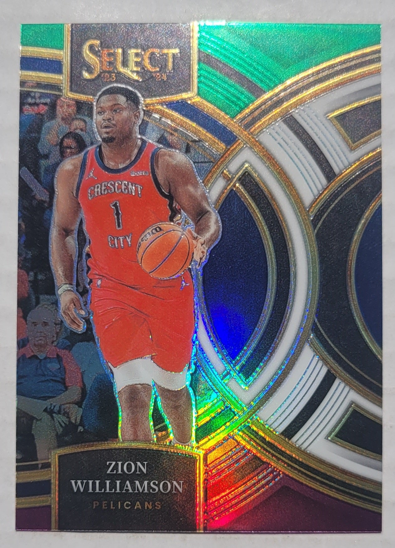 Zion Williamson - 2023-24 Select Prizms Green White Purple #165