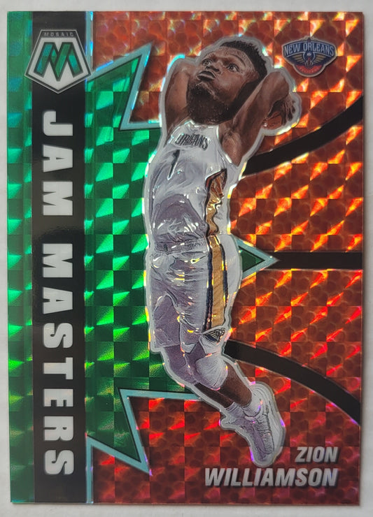 Zion Williamson - 2020-21 Panini Mosaic Jam Masters Mosaic Green #1