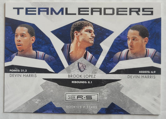 Devin Harris / Brook Lopez / Devin Harris - 2009-10 Rookies and Stars Team Leaders #18