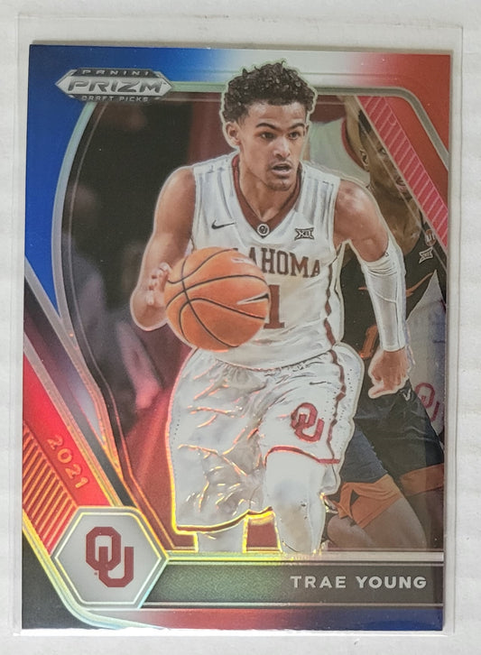 Trae Young - 2021-22 Panini Prizm Draft Picks Prizms Red White and Blue #78