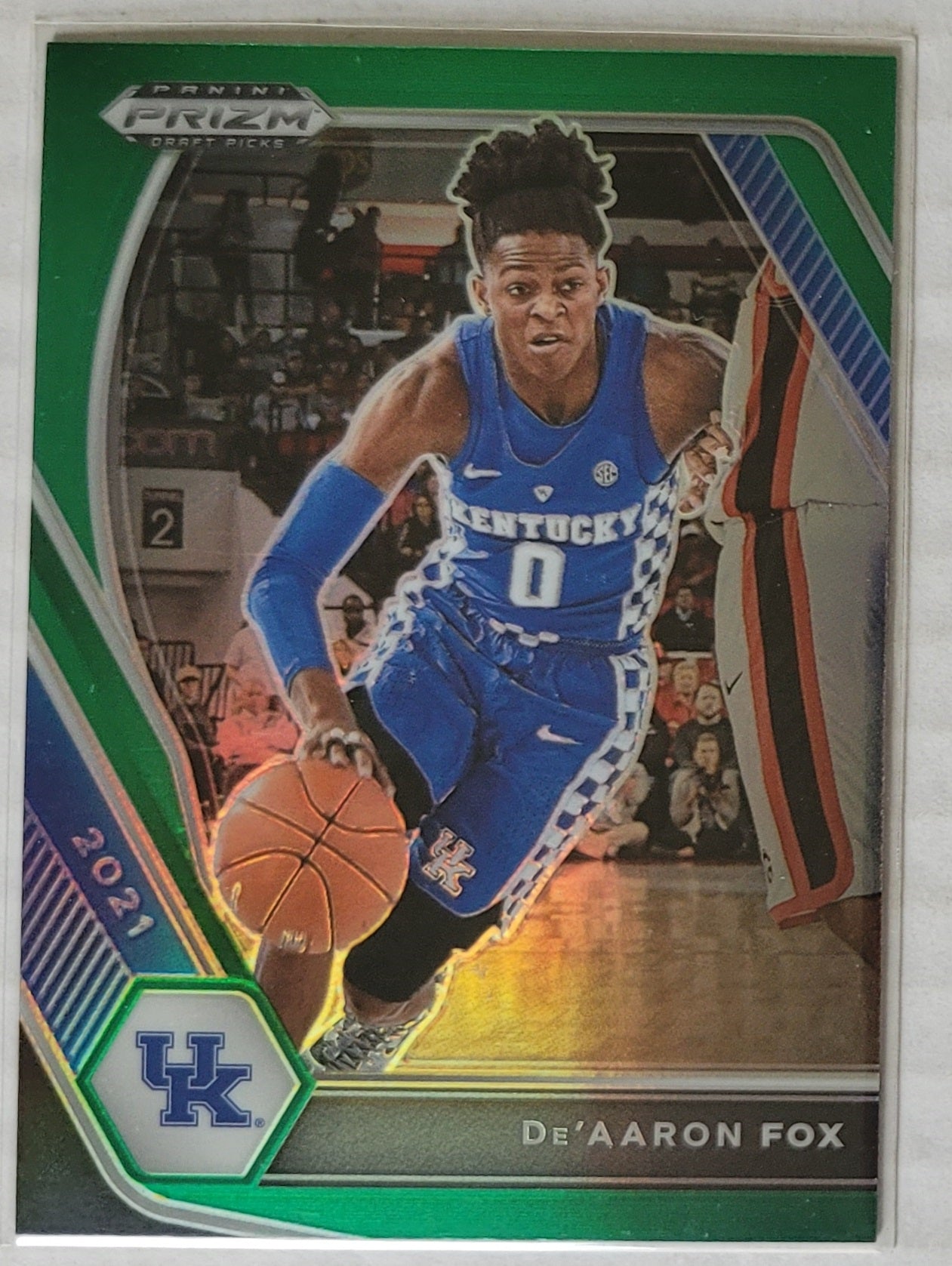 De'Aaron Fox - 2021-22 Panini Prizm Draft Picks Prizms Green #72