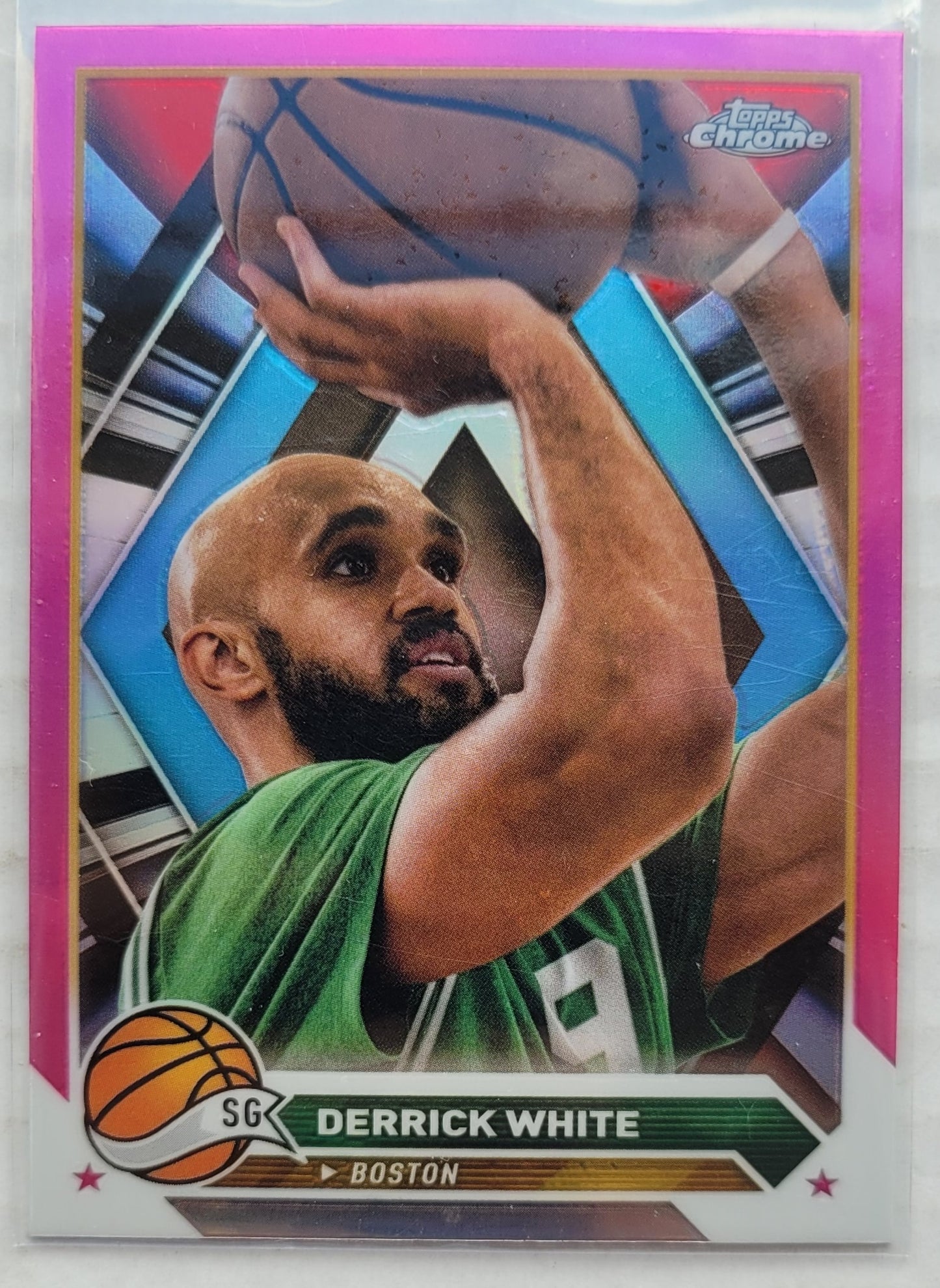 Derrick White - 2023-24 Topps Chrome Pink Refractors #141