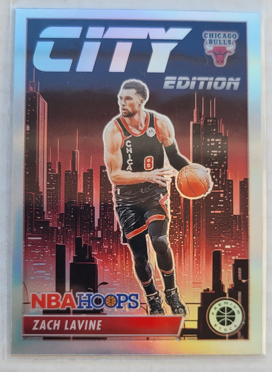 Zach LaVine - 2023-24 Hoops Premium Stock City Edition Silver Prizm #17
