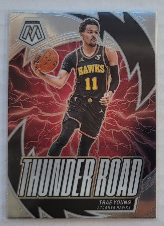 Trae Young - 2023-24 Panini Mosaic Thunder Road #11