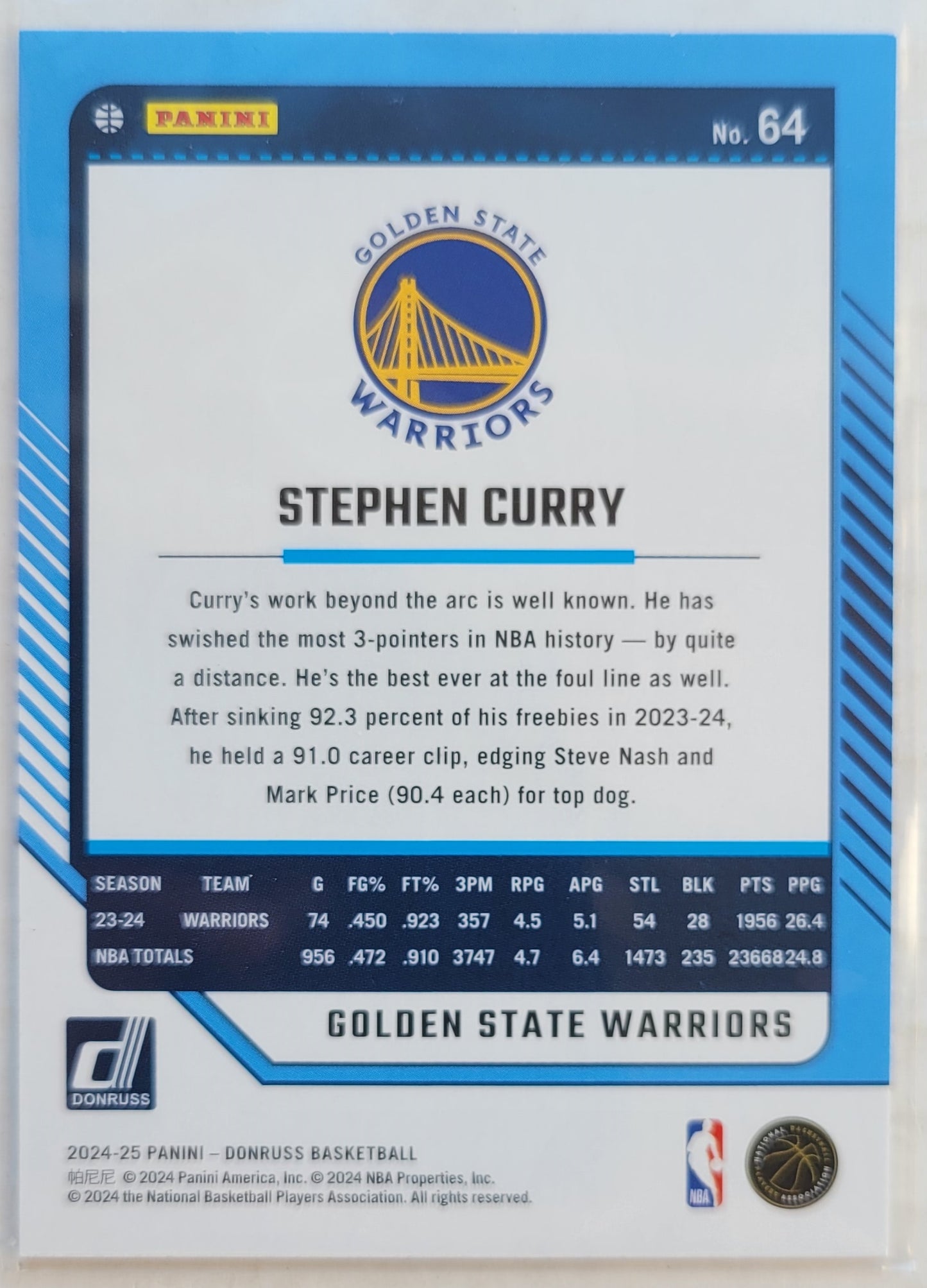 Stephen Curry - 2024-25 Donruss #64