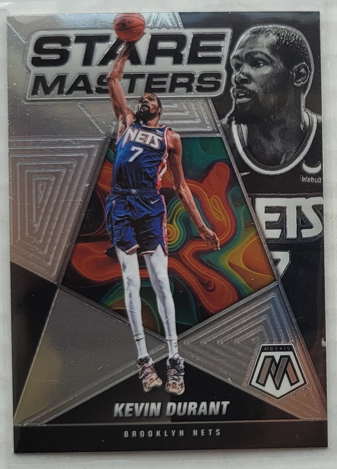 Kevin Durant - 2021-22 Panini Mosaic Stare Masters #14