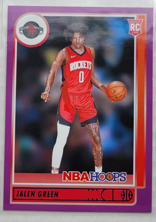 Jalen Green - 2021-22 Hoops Purple #218 RC