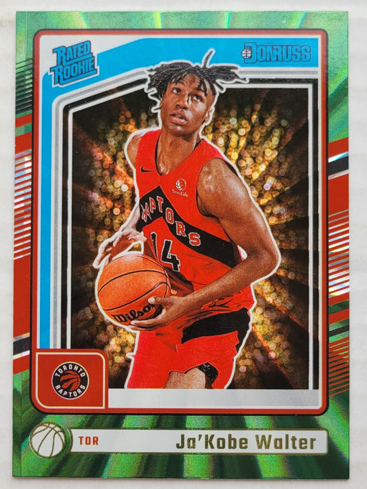 Ja'Kobe Walter - 2024-25 Donruss Holo Green Laser #231 RR RC