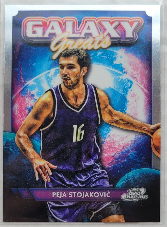 Peja Stojakovic - 2023-24 Topps Cosmic Chrome Galaxy Greats #GG17