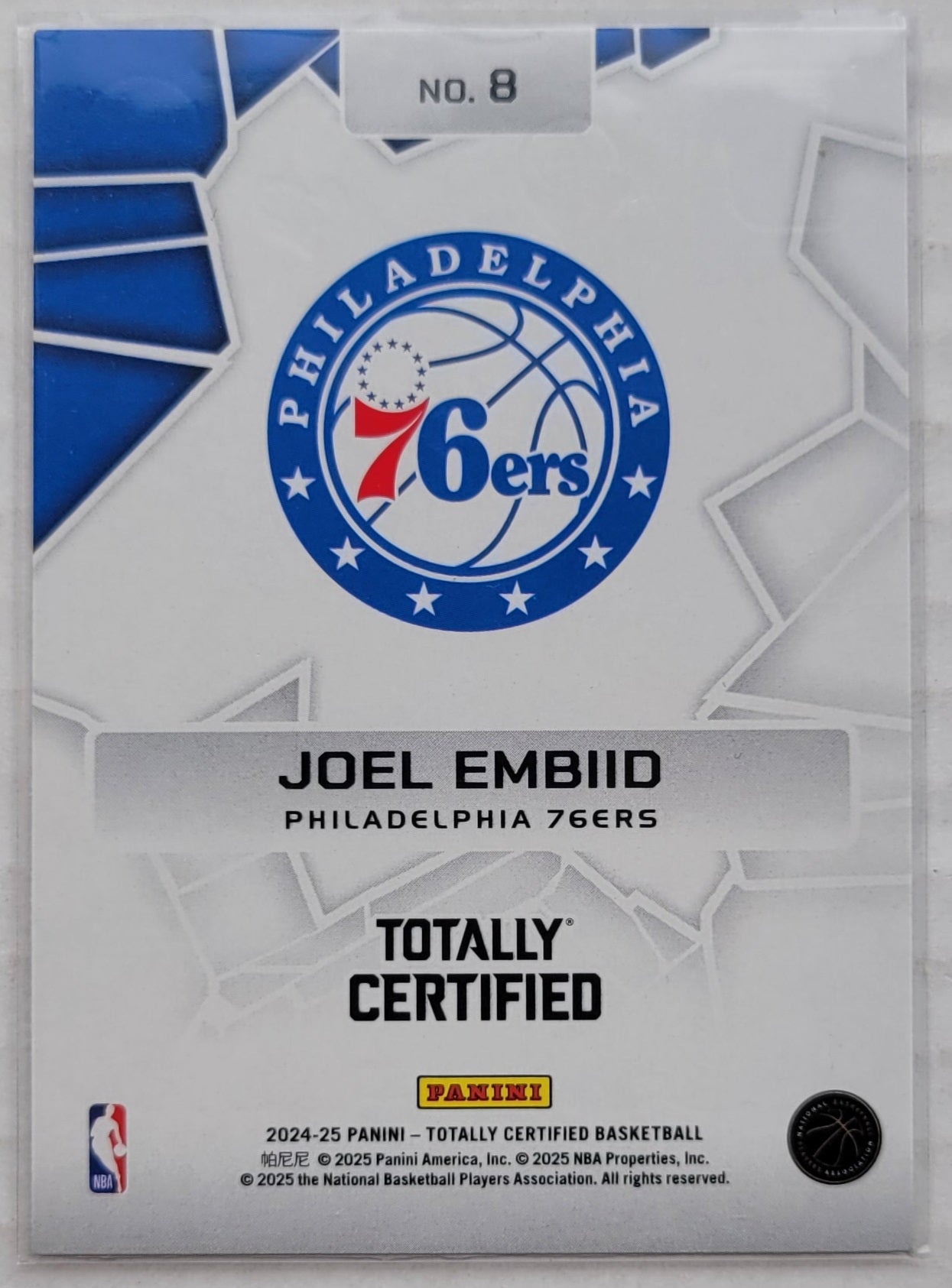 Joel Embiid - 2024-25 Totally Certified Rock the Rim #8