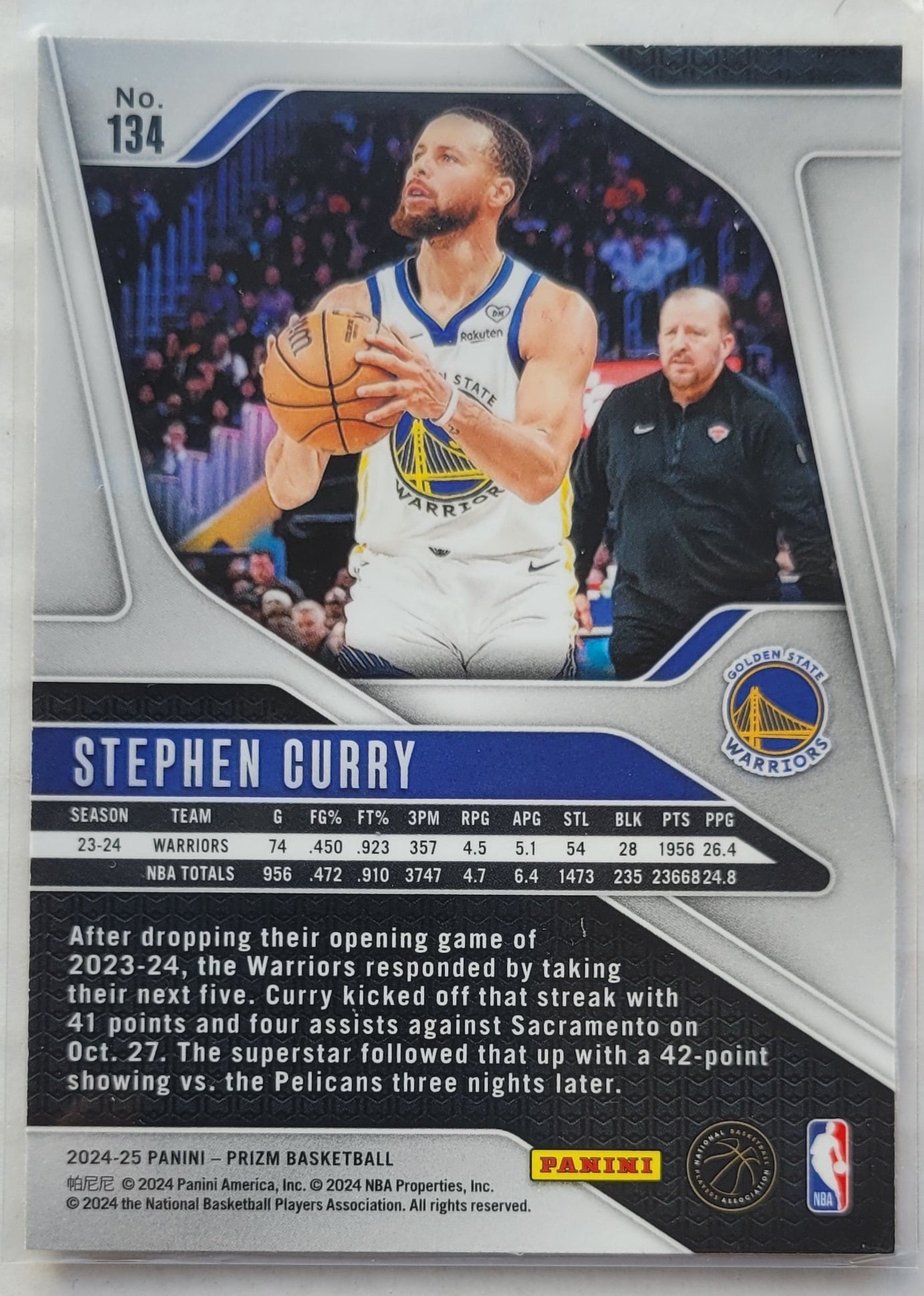 Stephen Curry - 2024-25 Panini Prizm #134