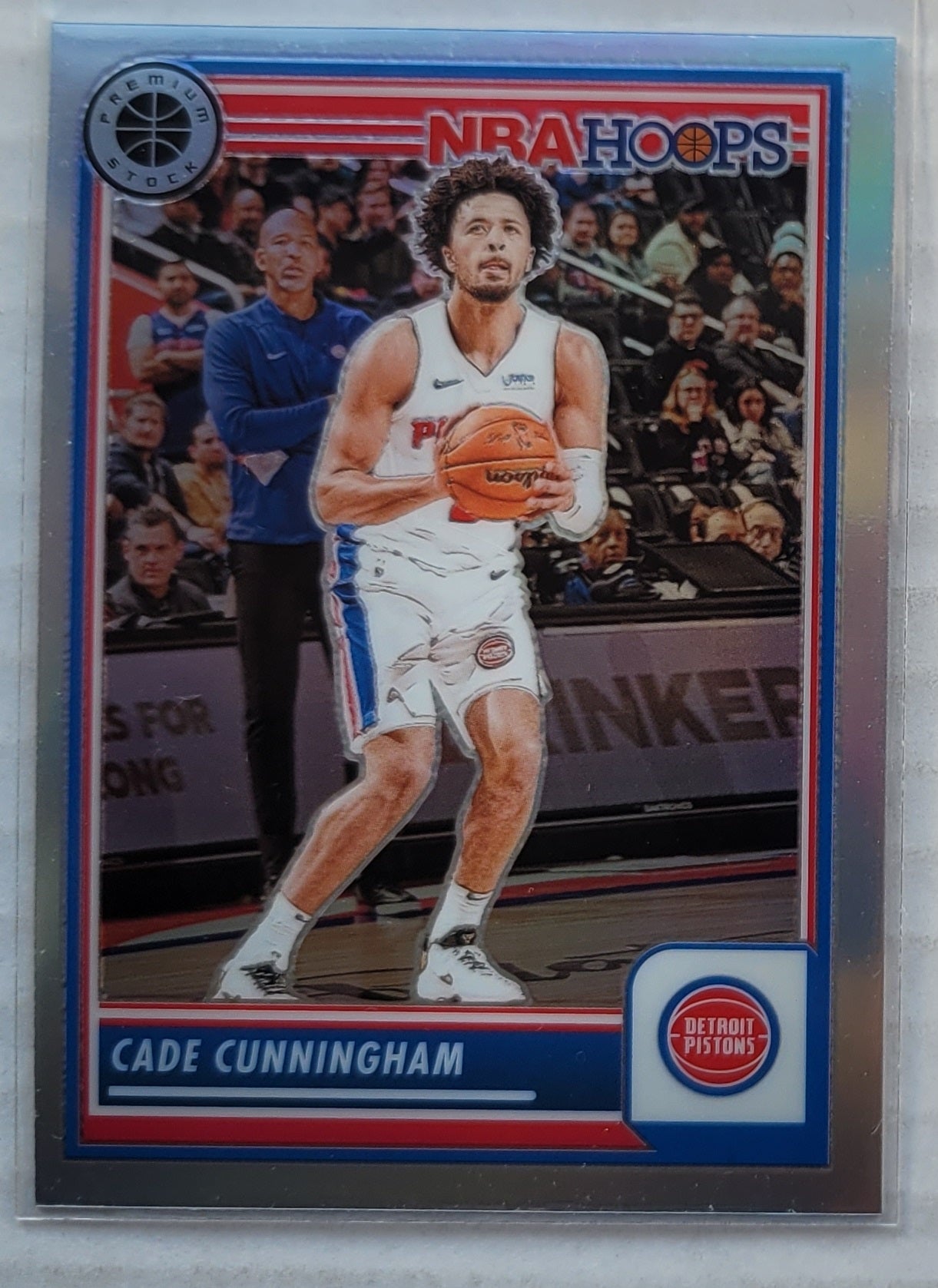 Cade Cunningham - 2023-24 Hoops Premium Stock Silver Prizm #258