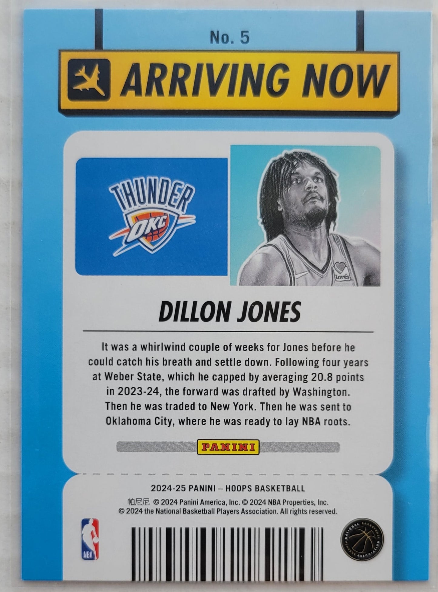 Dillon Jones - 2024-25 Hoops Arriving Now Winter #5